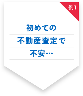 例1 初めての不動産査定で不安…